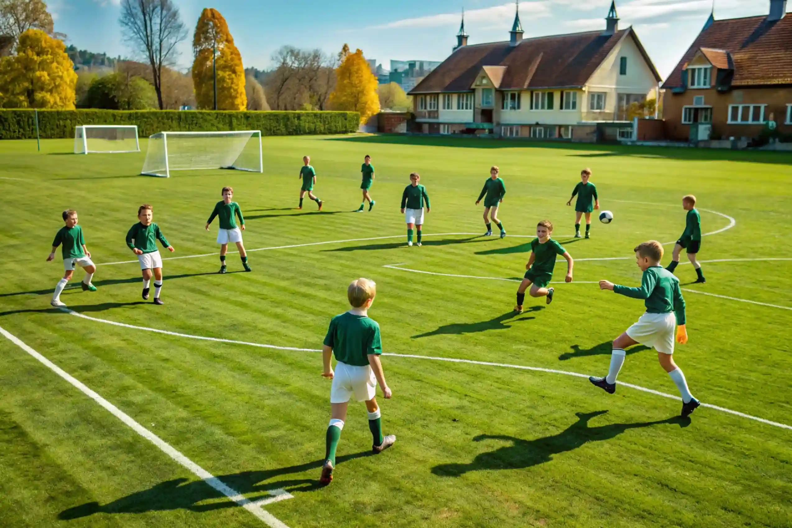 Football coaching session